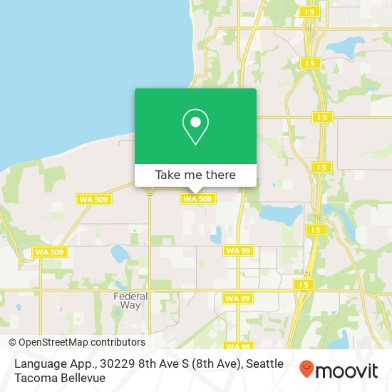 Mapa de Language App., 30229 8th Ave S