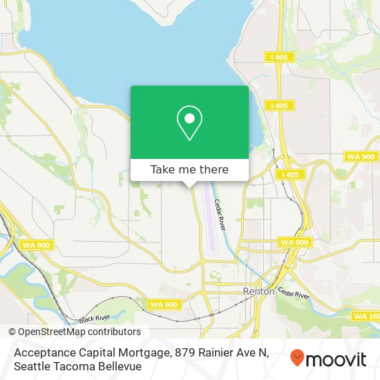 Mapa de Acceptance Capital Mortgage, 879 Rainier Ave N