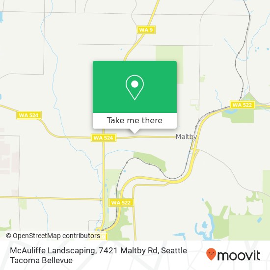 McAuliffe Landscaping, 7421 Maltby Rd map