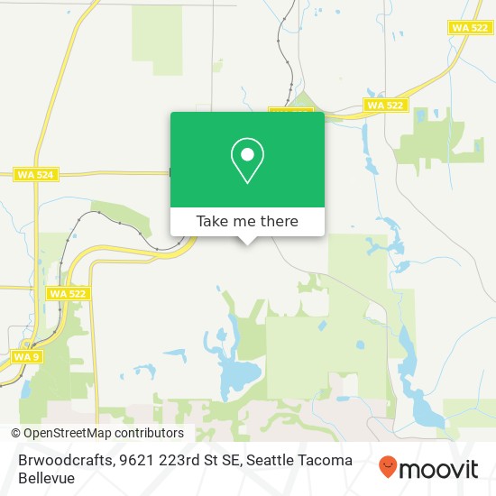 Mapa de Brwoodcrafts, 9621 223rd St SE