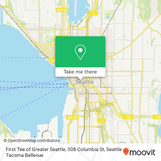 Mapa de First Tee of Greater Seattle, 308 Columbia St