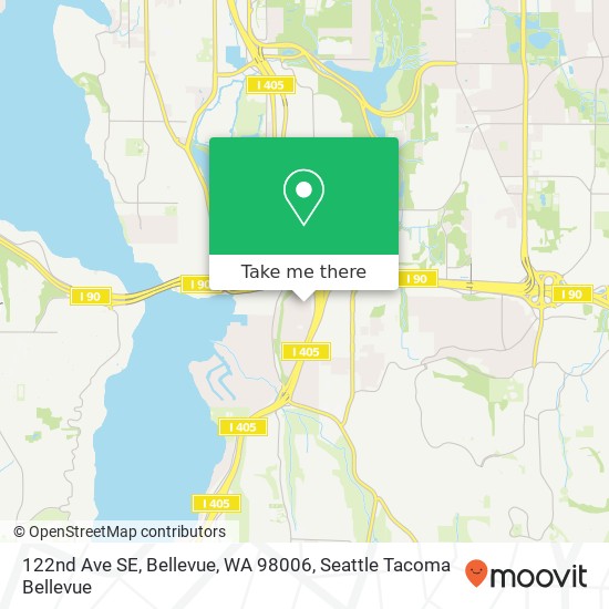 Mapa de 122nd Ave SE, Bellevue, WA 98006