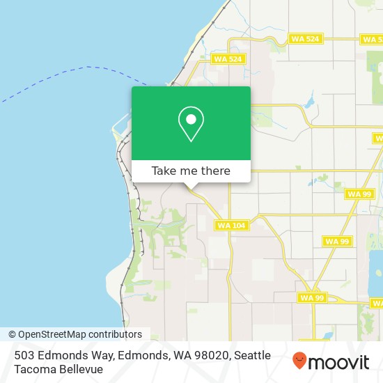 Mapa de 503 Edmonds Way, Edmonds, WA 98020