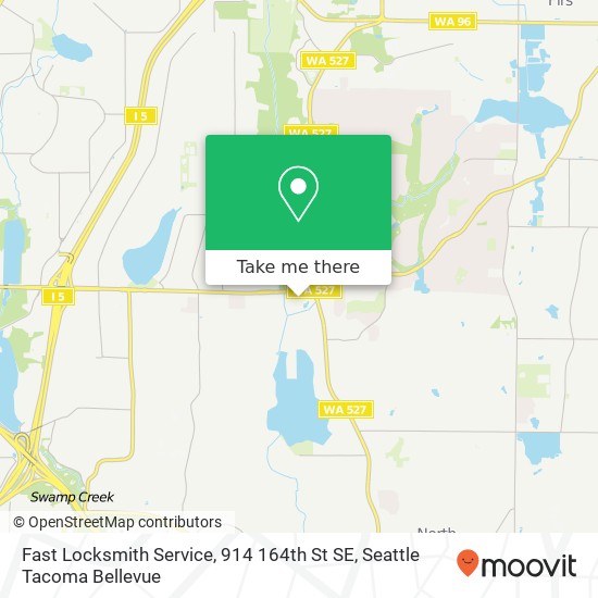 Mapa de Fast Locksmith Service, 914 164th St SE