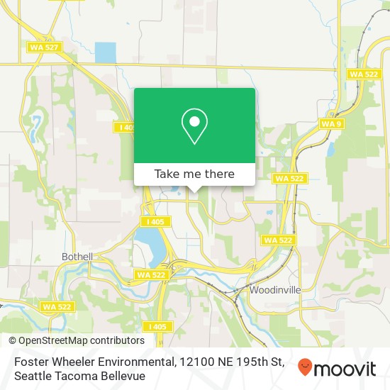 Foster Wheeler Environmental, 12100 NE 195th St map
