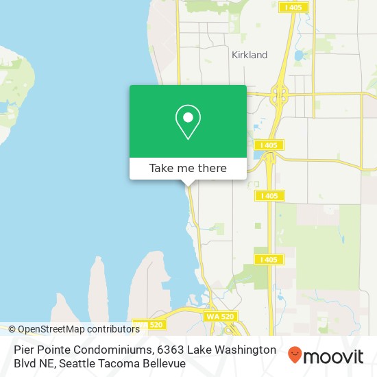 Pier Pointe Condominiums, 6363 Lake Washington Blvd NE map