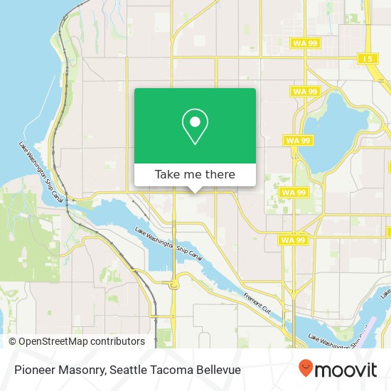 Pioneer Masonry map