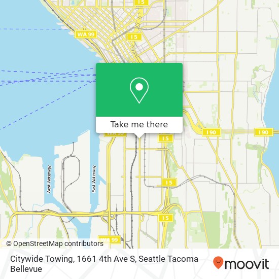 Citywide Towing, 1661 4th Ave S map