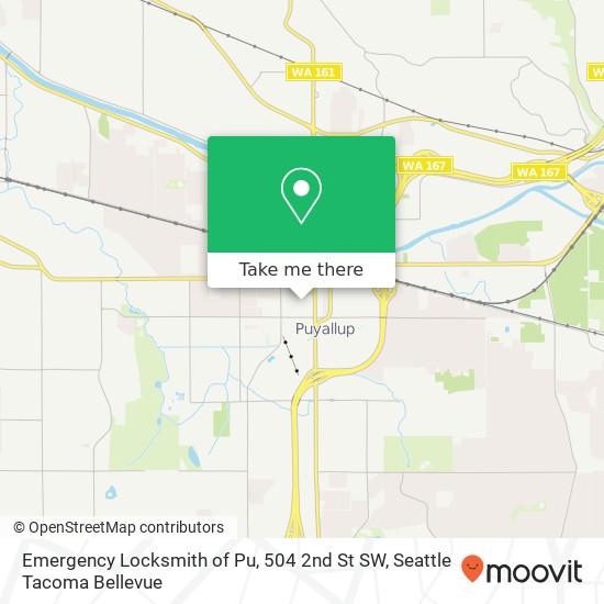 Emergency Locksmith of Pu, 504 2nd St SW map