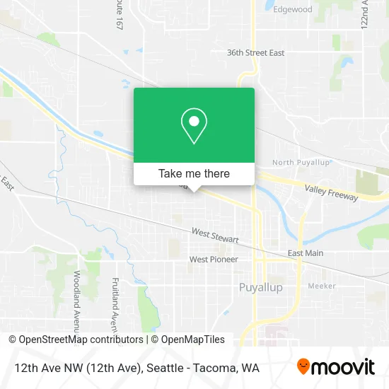 12th Ave NW map