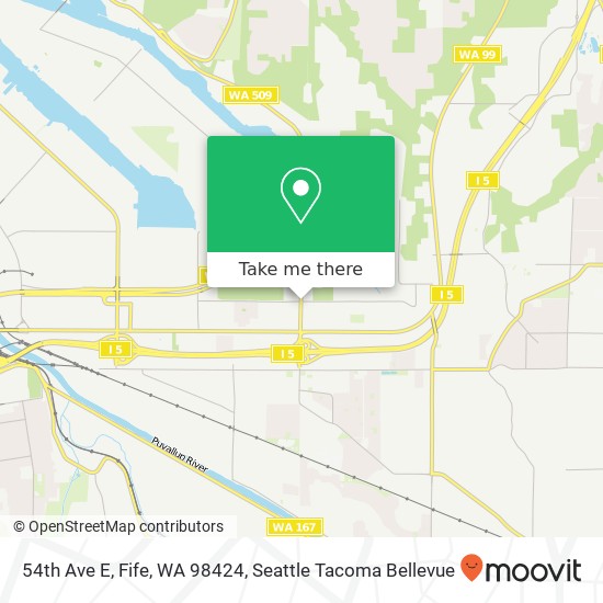 Mapa de 54th Ave E, Fife, WA 98424