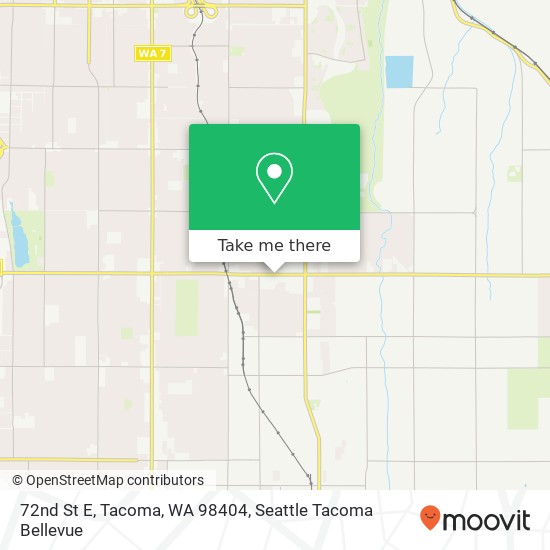 Mapa de 72nd St E, Tacoma, WA 98404