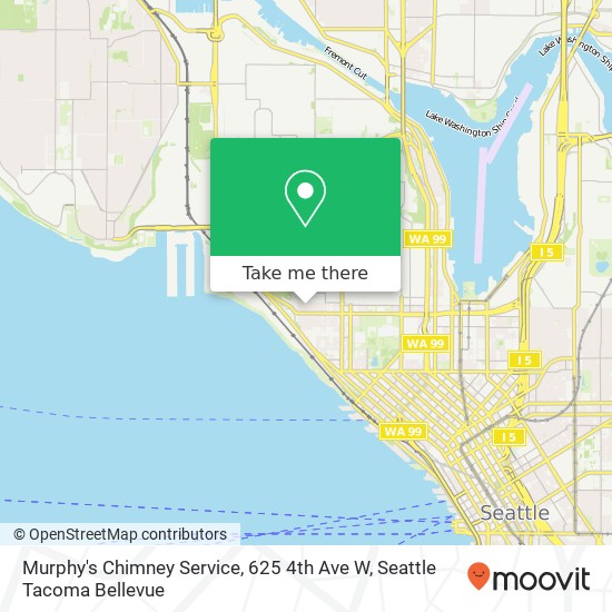 Mapa de Murphy's Chimney Service, 625 4th Ave W