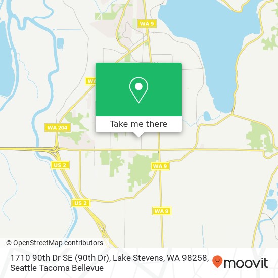 Mapa de 1710 90th Dr SE (90th Dr), Lake Stevens, WA 98258