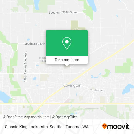 Classic King Locksmith map