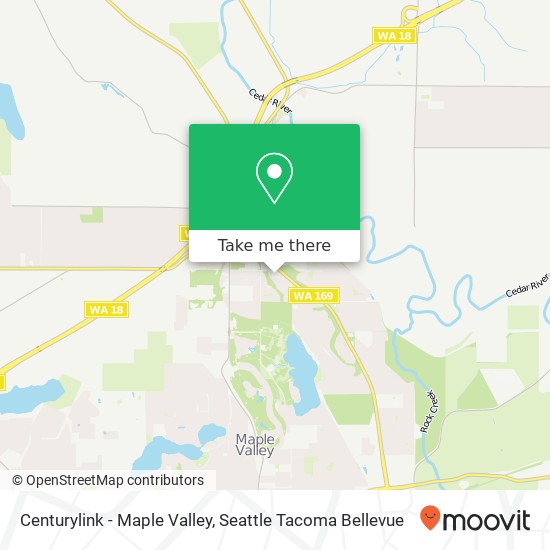 Centurylink - Maple Valley map