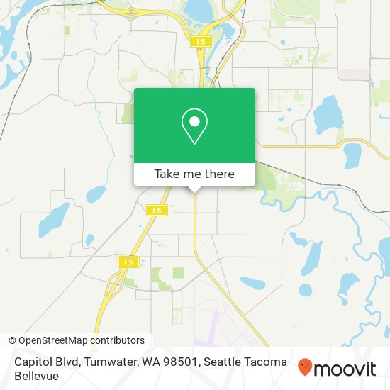 Mapa de Capitol Blvd, Tumwater, WA 98501