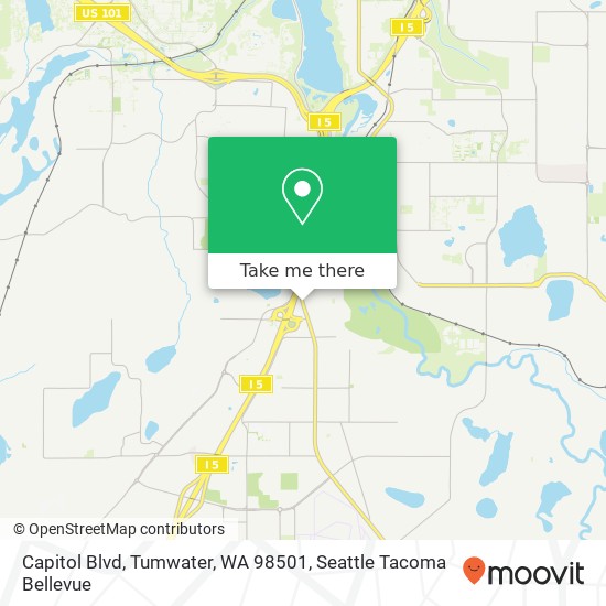 Capitol Blvd, Tumwater, WA 98501 map