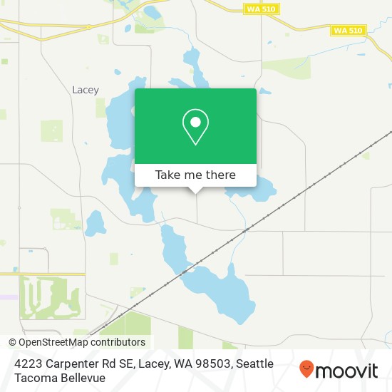 Mapa de 4223 Carpenter Rd SE, Lacey, WA 98503