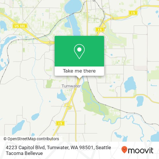 Mapa de 4223 Capitol Blvd, Tumwater, WA 98501