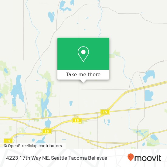 Mapa de 4223 17th Way NE, Olympia, WA 98516