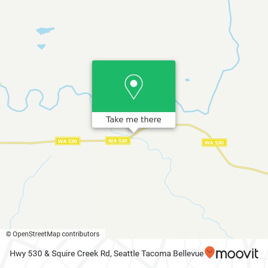 Hwy 530 & Squire Creek Rd map