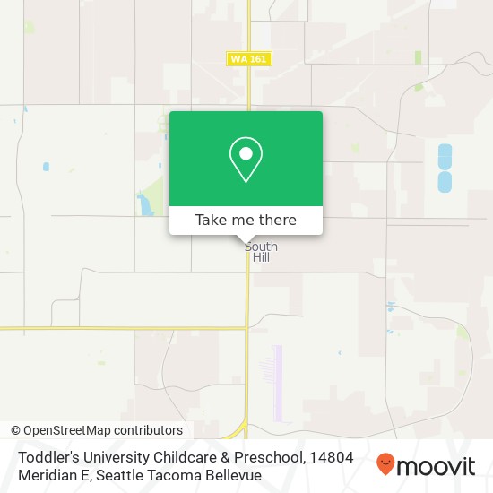 Mapa de Toddler's University Childcare & Preschool, 14804 Meridian E