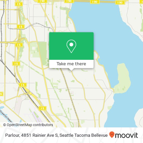 Mapa de Parlour, 4851 Rainier Ave S