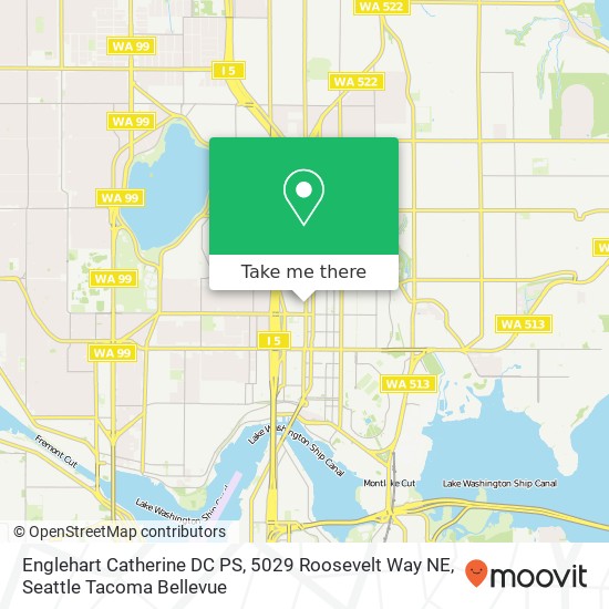 Mapa de Englehart Catherine DC PS, 5029 Roosevelt Way NE