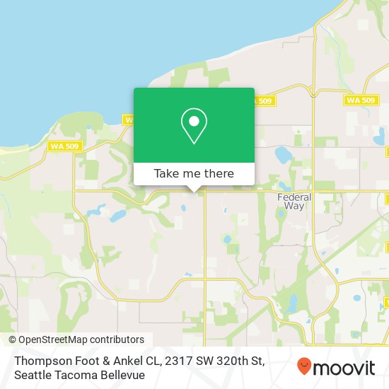 Mapa de Thompson Foot & Ankel CL, 2317 SW 320th St