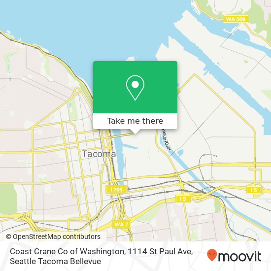 Coast Crane Co of Washington, 1114 St Paul Ave map