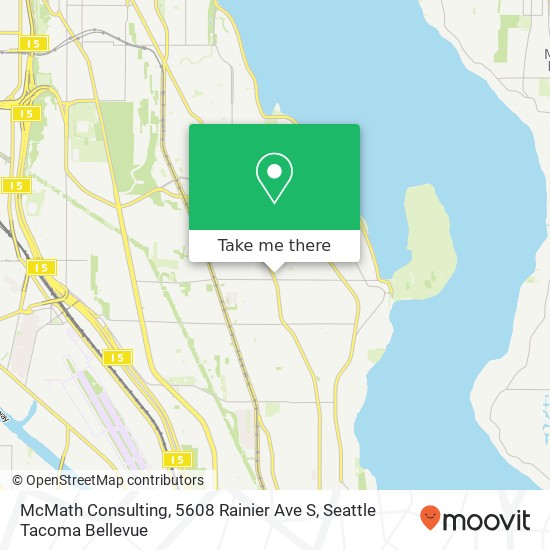 Mapa de McMath Consulting, 5608 Rainier Ave S