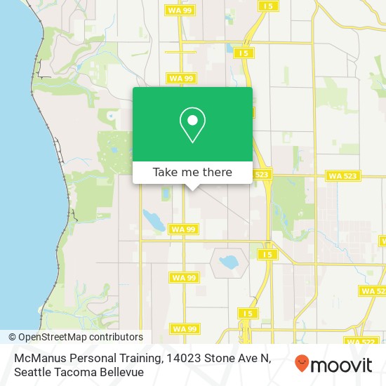 Mapa de McManus Personal Training, 14023 Stone Ave N