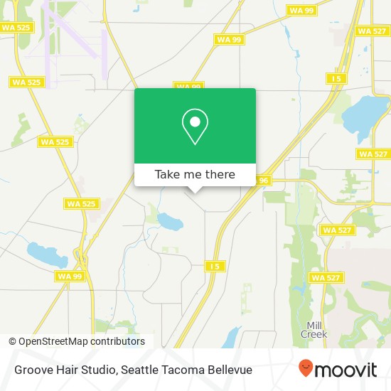 Mapa de Groove Hair Studio, 13021 12th Pl W