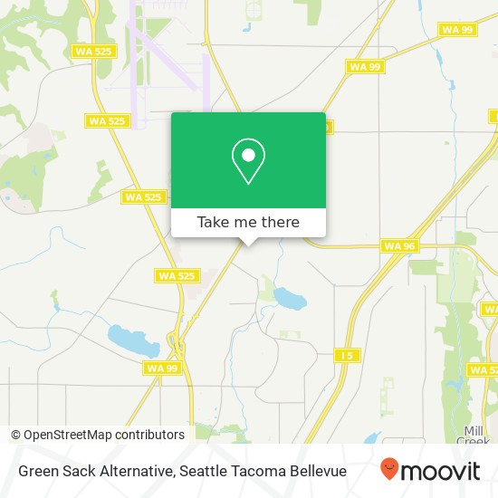 Mapa de Green Sack Alternative, 12803 Highway 99