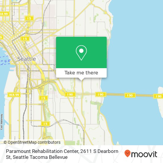 Mapa de Paramount Rehabilitation Center, 2611 S Dearborn St