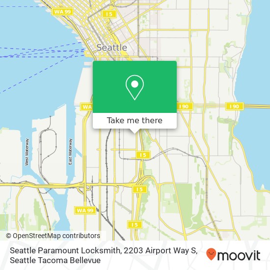 Seattle Paramount Locksmith, 2203 Airport Way S map