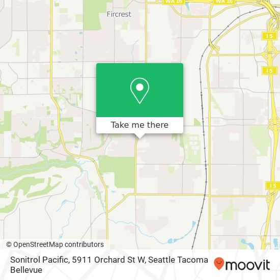 Sonitrol Pacific, 5911 Orchard St W map