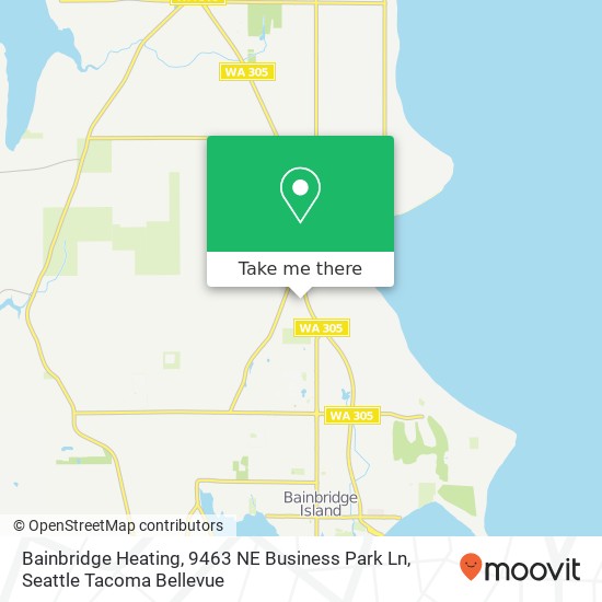 Bainbridge Heating, 9463 NE Business Park Ln map