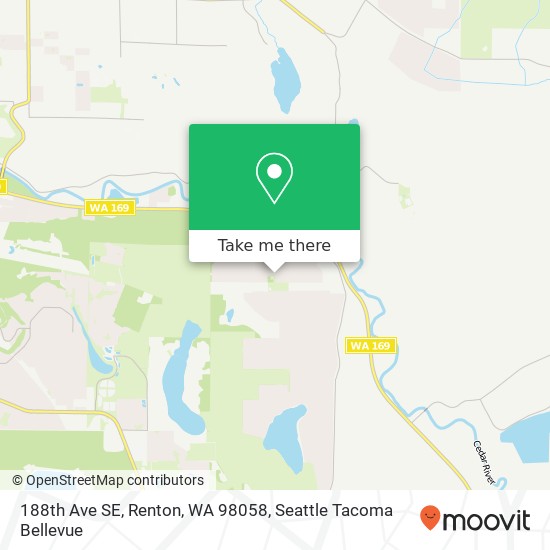 Mapa de 188th Ave SE, Renton, WA 98058
