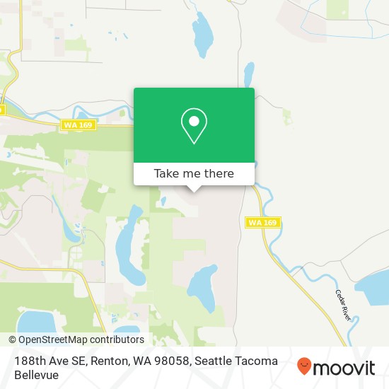 Mapa de 188th Ave SE, Renton, WA 98058