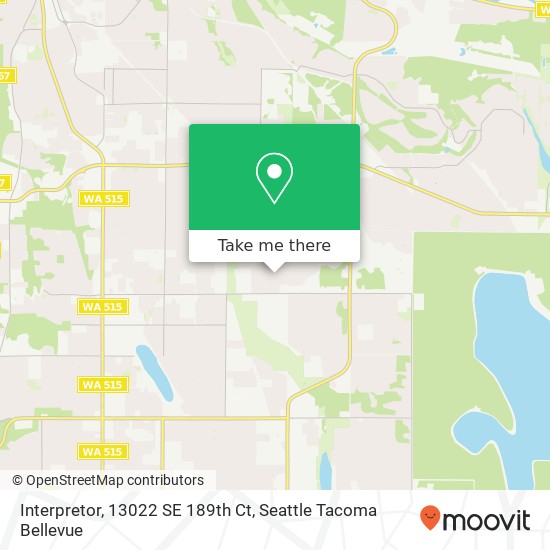 Mapa de Interpretor, 13022 SE 189th Ct