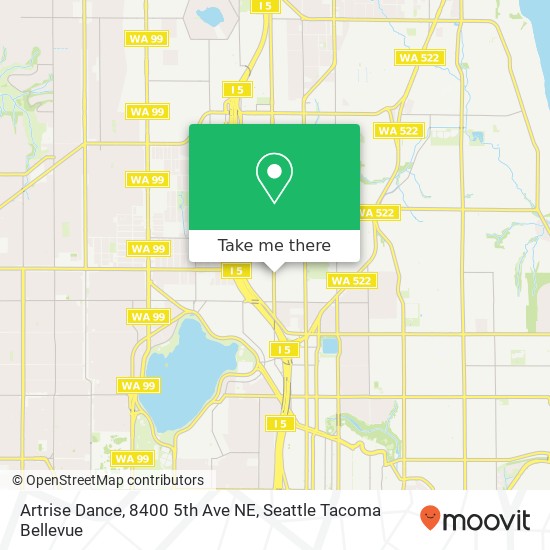 Mapa de Artrise Dance, 8400 5th Ave NE