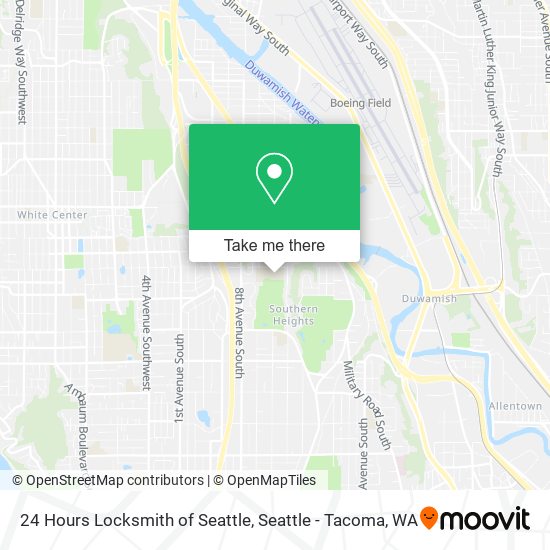 Mapa de 24 Hours Locksmith of Seattle