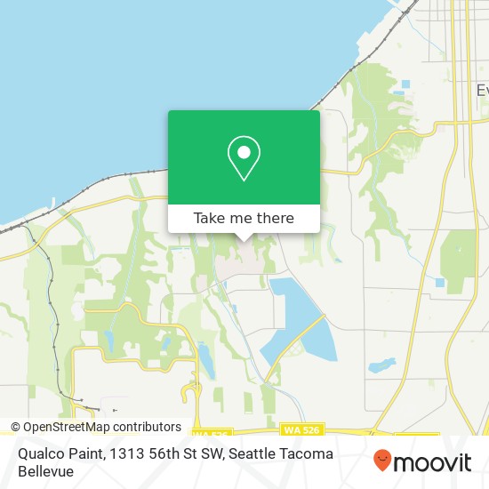 Mapa de Qualco Paint, 1313 56th St SW