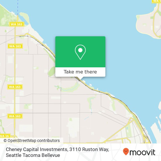 Mapa de Cheney Capital Investments, 3110 Ruston Way