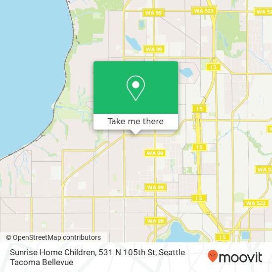 Sunrise Home Children, 531 N 105th St map