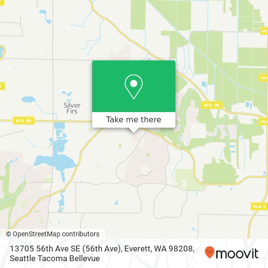 Mapa de 13705 56th Ave SE (56th Ave), Everett, WA 98208