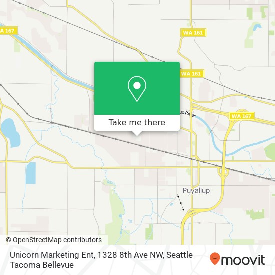 Mapa de Unicorn Marketing Ent, 1328 8th Ave NW