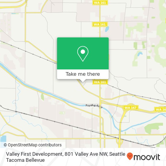 Valley First Development, 801 Valley Ave NW map